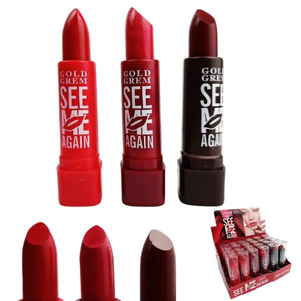 Labial See me again en 3 tonos de rojos de Gold Crem