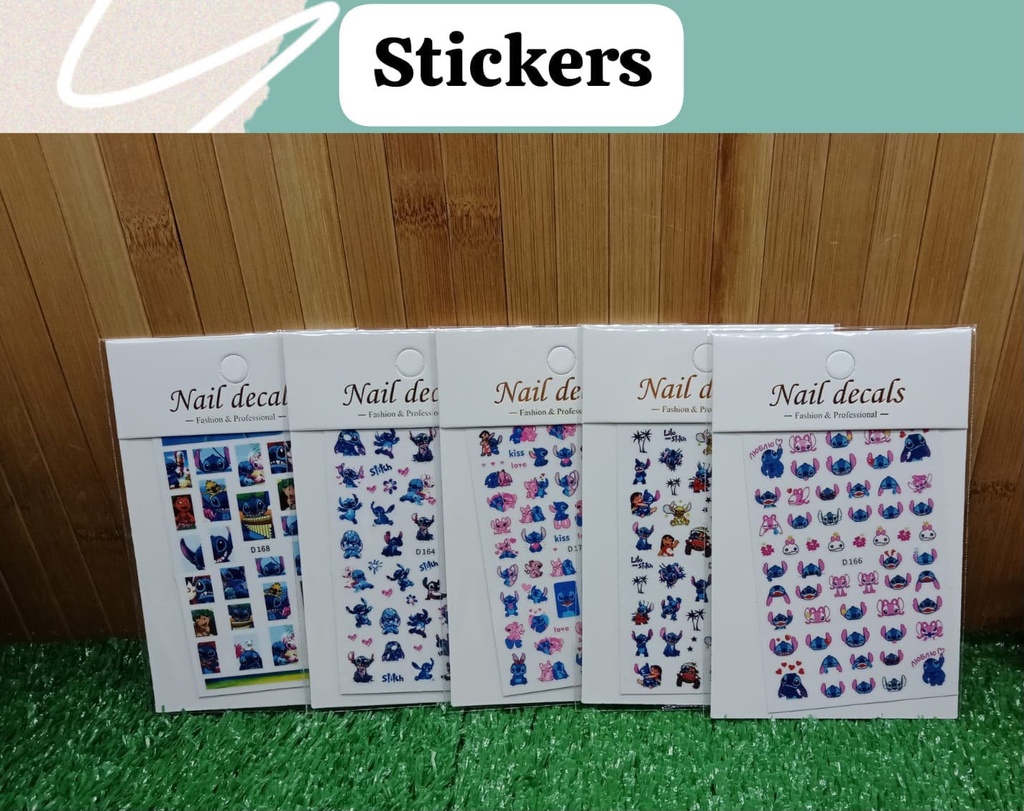 Stickers para uñas con diseño de stitch - MOSR