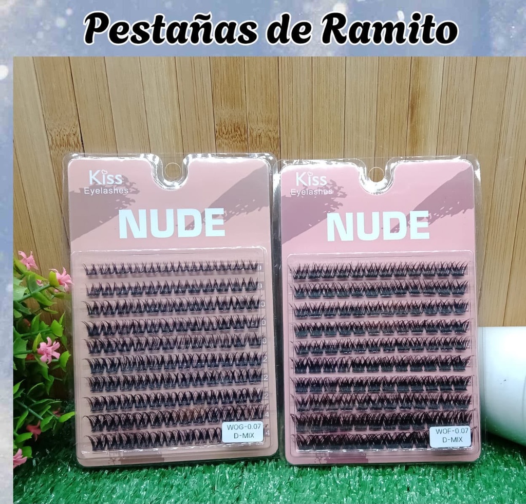 Set de pestañas artificiales nude - Kiss